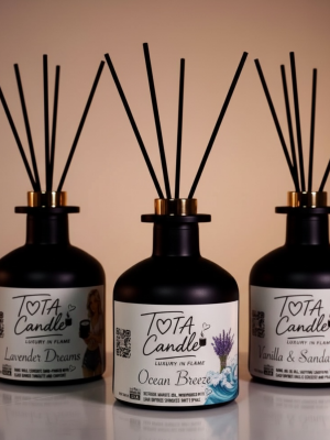 Reed Diffuser 250ml  – Oud & Amber, Luxury Middle Eastern Home Fragrance, Handmade in USA